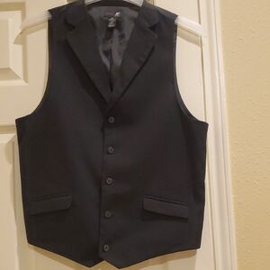 J.Ferrar Mens Classic Black Vest